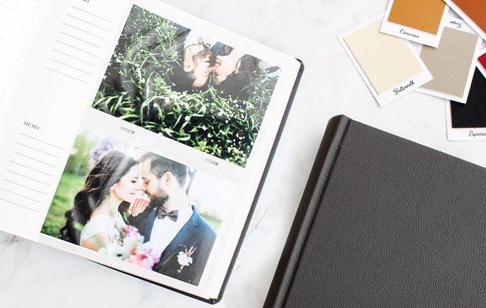 leatherette wedding guestbooks