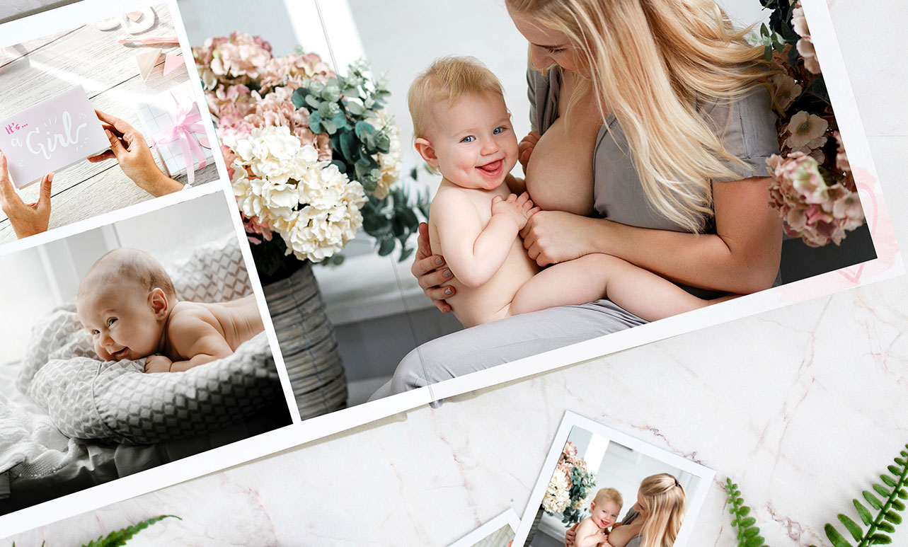 celebrate your newborn baby with your very own baby photo album
